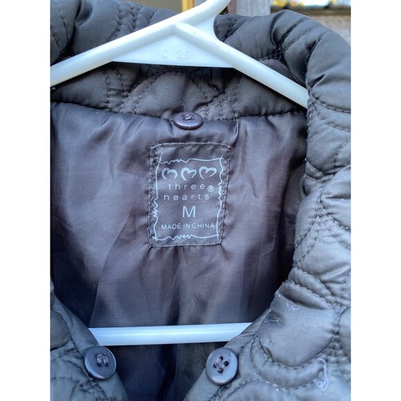 Quilted Puff Vest With Circle Pattern & Zipper Closure By Three Hearts - Womens - Picture 3 of 5